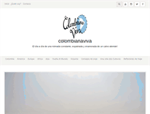 Tablet Screenshot of colombianaviva.com